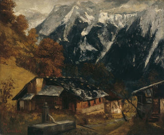 An Alpine Scene - Gustave Courbet — artwork view