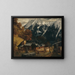 An Alpine Scene - Gustave Courbet — framed artwork on a wall