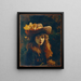 Portrait of a Girl - Gustave Courbet — framed artwork on a wall