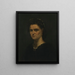 Portrait of a Lady - Gustave Courbet — framed artwork on a wall