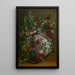 Bouquet de fleurs dans un vase - Gustave Courbet — framed artwork on a wall