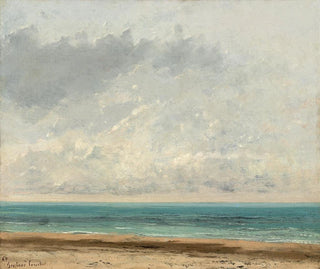 Calm Sea Painting - Gustave Courbet — artwork view