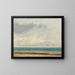 Calm Sea Painting - Gustave Courbet — framed artwork on a wall