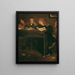 Three Schoolgirls - Gustave Courbet — framed artwork on a wall