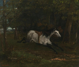 Horse in motion - Gustave Courbet — artwork view