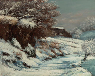 Snow Effect Painting - Gustave Courbet — artwork view