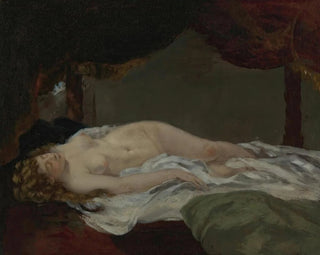 Woman Sleeping - Gustave Courbet — artwork view