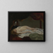 Woman Sleeping - Gustave Courbet — framed artwork on a wall