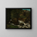 Stream in the Jura Forest - Gustave Courbet — framed artwork on a wall