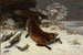 Snow Fox Painting - Gustave Courbet — artwork view