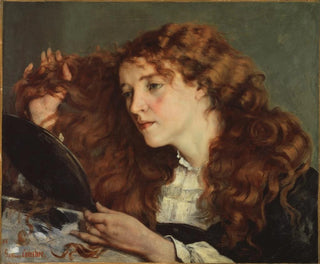 Jo, the beautiful Irish girl - Gustave Courbet — artwork view