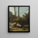 La Garenne de Bussac en Saintonge - Gustave Courbet — framed artwork on a wall