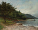 The Lake Geneva Shore - Gustave Courbet — artwork view