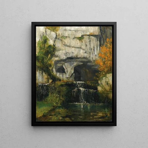 La Source du Lison - Gustave Courbet — framed artwork on a wall