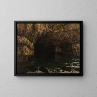 La source de la Loue - Gustave Courbet — framed artwork on a wall