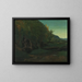 Landscape of the Jura - Gustave Courbet — framed artwork on a wall