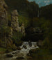 Landscape with a Waterfall - Gustave Courbet — artwork view