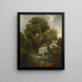 The Château de Beaulieu near Lausanne - Gustave Courbet — framed artwork on a wall