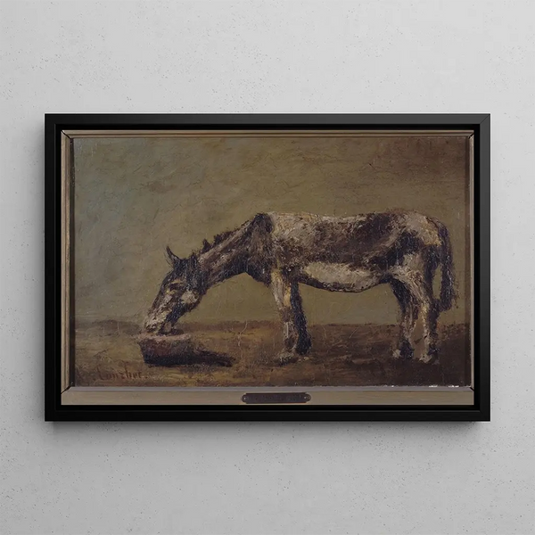 L'âne - Gustave Courbet — framed artwork on a wall
