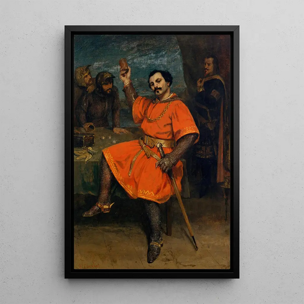 Louis Gueymard 1822-1880 in Robert le Diable - Gustave Courbet — framed artwork on a wall