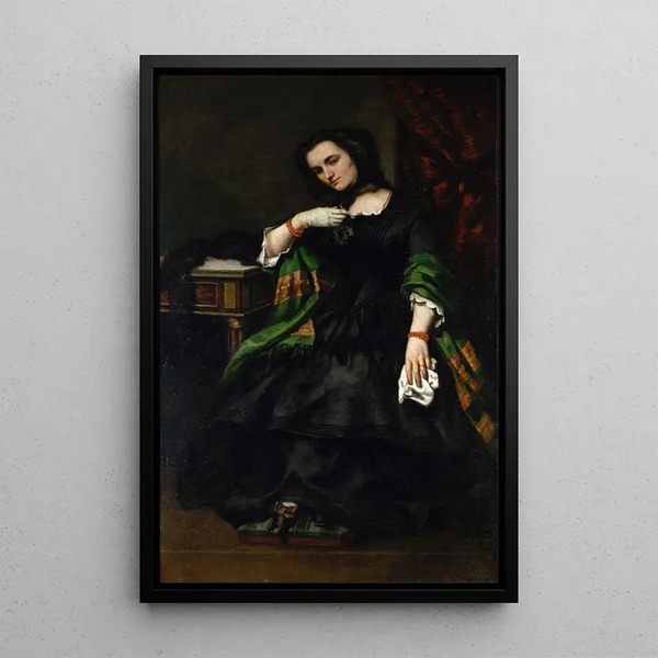 Madame Auguste Cuoq Mathilde Desportes 1827-1910 - Gustave Courbet — framed artwork on a wall