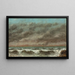 Marine Painting - Gustave Courbet — framed artwork on a wall