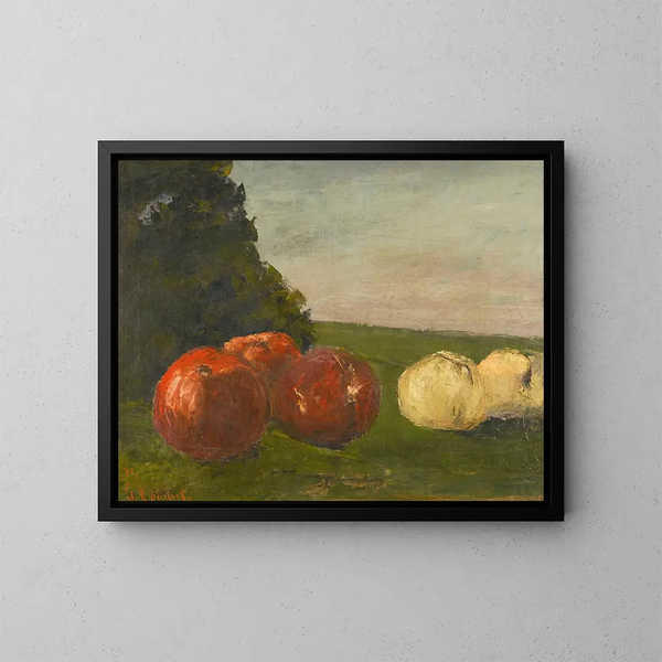 Still life - Gustave Courbet — framed artwork on a wall