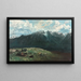 Panorama view of the Alps Les Dents du Midi - Gustave Courbet — framed artwork on a wall