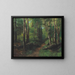 Sentier à travers la forêt - Gustave Courbet — framed artwork on a wall