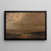 Marine Landscape Painting of the Environs of Trouville - Gustave Courbet — framed artwork on a wall