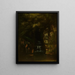 Landscape Painting without Sky - Gustave Courbet — framed artwork on a wall