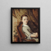 Portrait painting of Juliette Courbet - Gustave Courbet — framed artwork on a wall