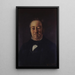 Portrait of Monsieur Corbinaud - Gustave Courbet — framed artwork on a wall