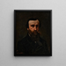 Portrait of M. Nicolle - Gustave Courbet — framed artwork on a wall