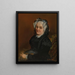 Portrait of Madame Sophie Loiseau - Gustave Courbet — framed artwork on a wall