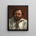 Portrait of the poet Pierre Dupont - Gustave Courbet — framed artwork on a wall