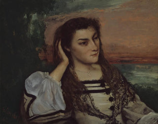 Reverie, portrait of Gabrielle Borreau - Gustave Courbet — artwork view