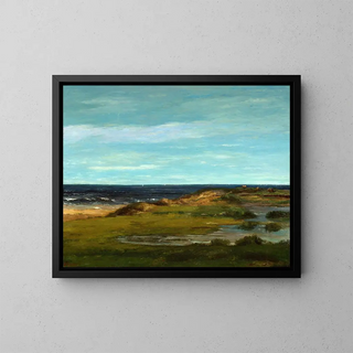 Marine Painting - Gustave Courbet — framed artwork on a wall