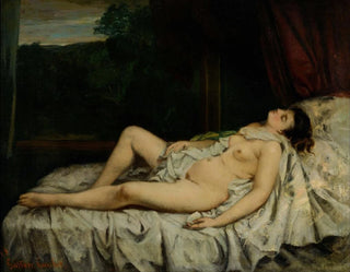 Nude Sleeping - Gustave Courbet — artwork view