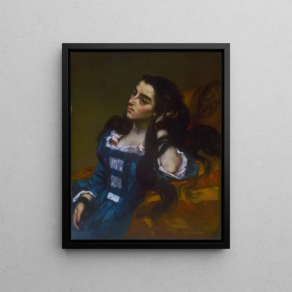 Woman Spanish - Gustave Courbet — framed artwork on a wall