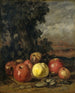 Still life with apples - Gustave Courbet — artwork view