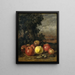 Still life with apples - Gustave Courbet — framed artwork on a wall