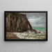 Beach of Étretat - Gustave Courbet — framed artwork on a wall