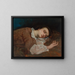 Study for The Young Ladies by the Seine - Gustave Courbet — framed artwork on a wall