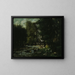 Le ruisseau des Puits Noirs - Gustave Courbet — framed artwork on a wall