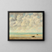 La Mer calme - Gustave Courbet — framed artwork on a wall