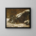 The Deer - Gustave Courbet — framed artwork on a wall