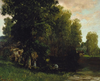 Le Bord de la piscine - Gustave Courbet — artwork view