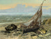The fishing boat - Gustave Courbet — artwork view
