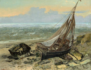 The fishing boat - Gustave Courbet — artwork view